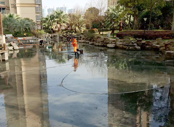 克拉玛依景观池淤泥清理